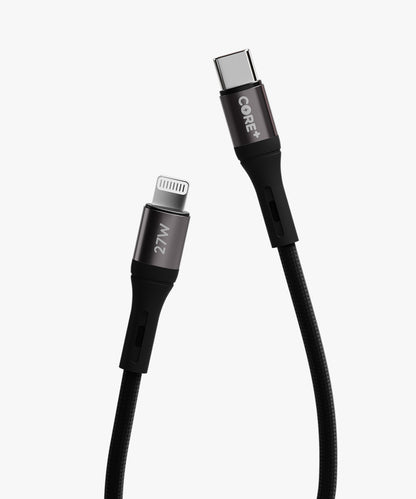 27W 8-Pin to USB-C Braided Cable