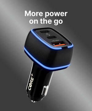 65W Triple Port Car Charger